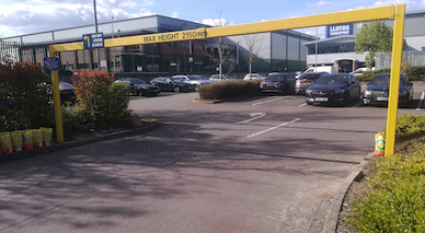 Height Limt Barrier Repaired