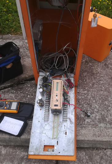 A 2016 Magnetic Autocontrol barrier with a loop fault. Very low impedance. Proof test with our micro 120uH artificial loop.