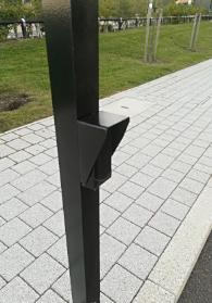 Photocell Rain cover made from 1.6mm Galv sheet.