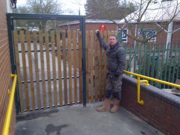 This Gate was installed for disabled access Net2 in/out. We installed this February 2012.