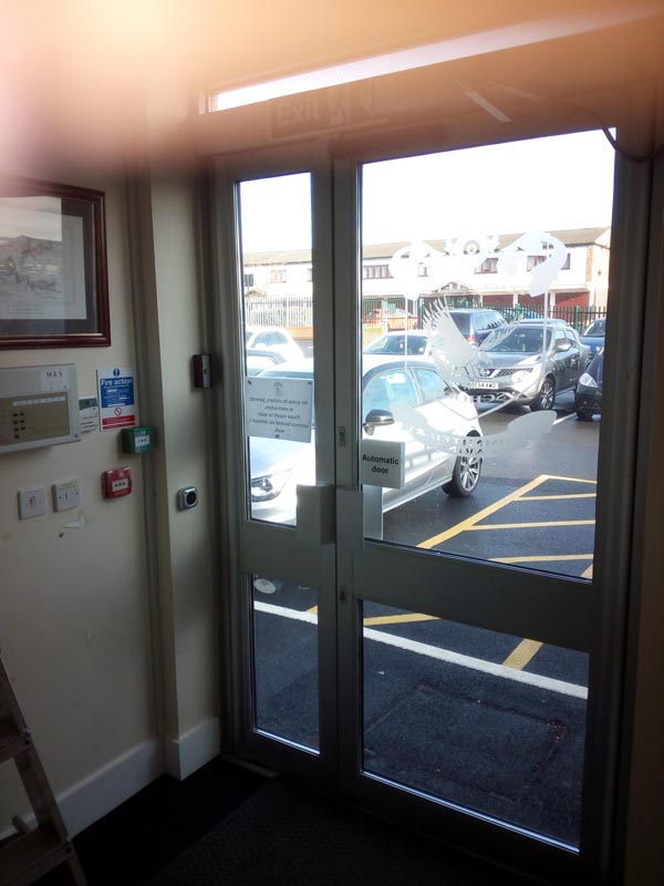 This is our Auto door with Net2 on exit and entry.