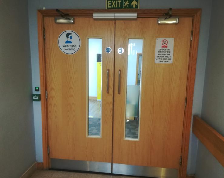 Paxton Free Exit on private side