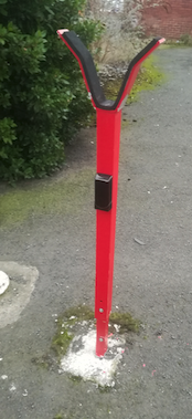 Barrier end rest repaired