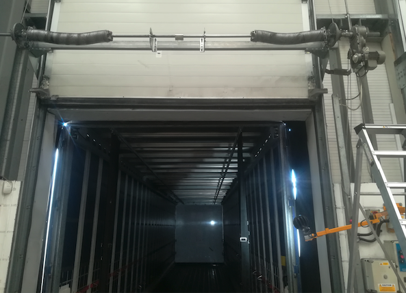 New Shaft fitted to RHS Roller Door