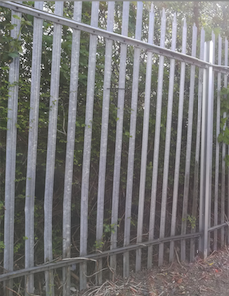 Post replaced and fence pulled back up.