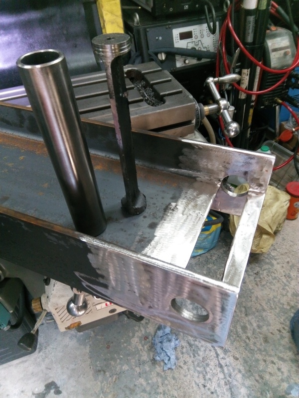 33mm Hole drilled through 178mm I-Beam